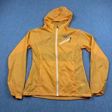 REI Co-Op Jacket Womens XS Orange Flash Windbreaker Hooded Hiking Outdoors