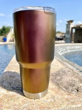 Custom Cerakote Color Changing Yeti 30oz Rambler Copper & Purple (#2)