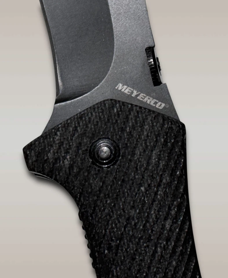 MEYERCO黑色弹簧辅助7英寸折叠口袋刀 — 第 3/4 张图片