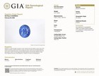 GIA-report 5.21ct Cornflower Blue Sapphire in oval cut from Sri Lanka — photo 2