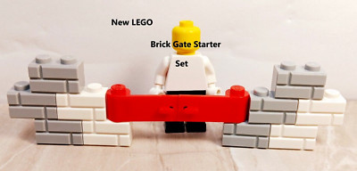 New LEGO Gate SWING Double Door Masonary Brick Wall Starter Add Plants and Brick