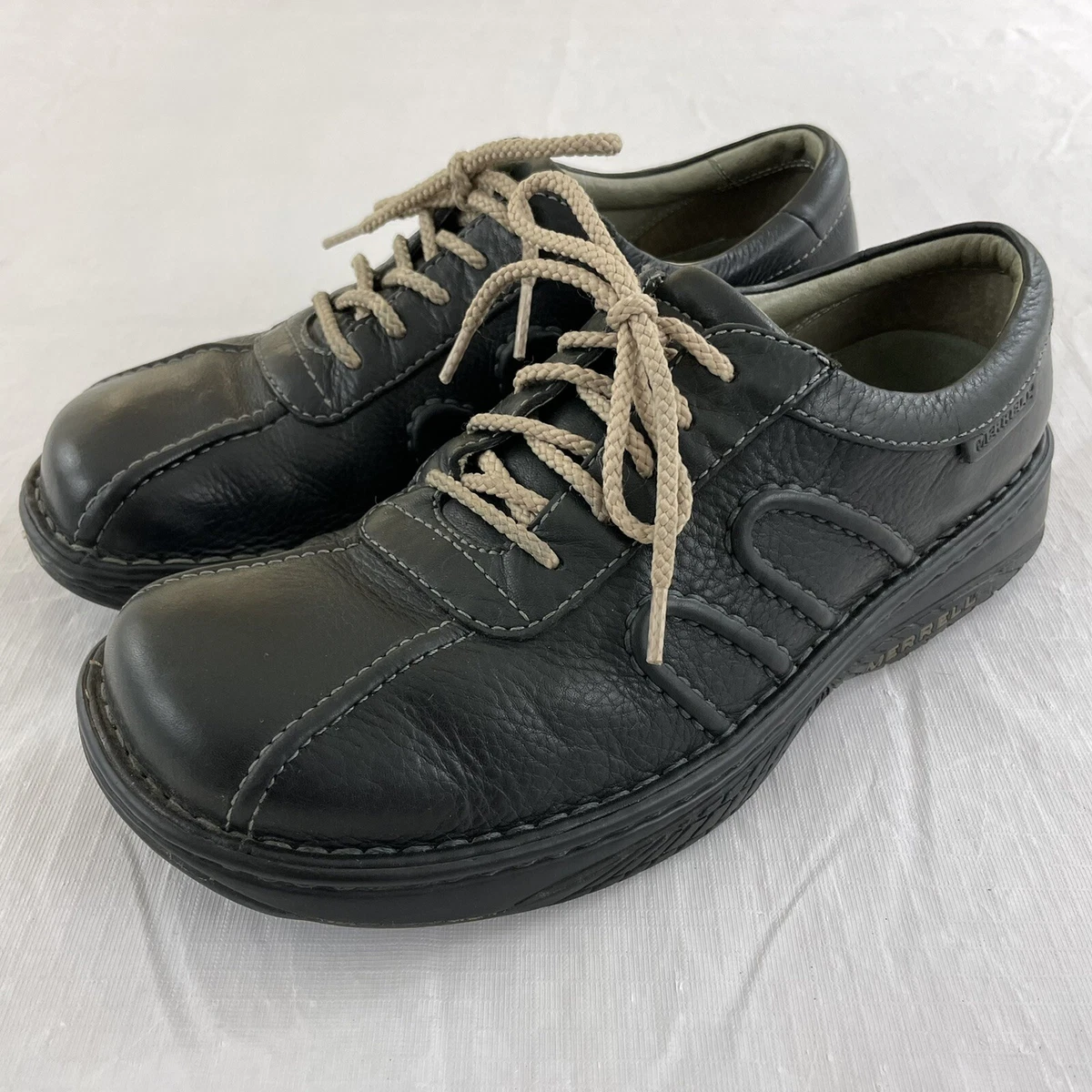 Merrell black hotsell leather shoes