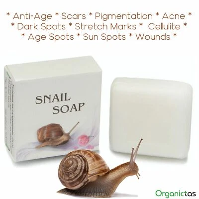 NIA MILVA / TOBEX SNAIL SOAP Acne, Scars, Stretch Marks, Pigmentation, Anti-Aging, Age Spots, 30g