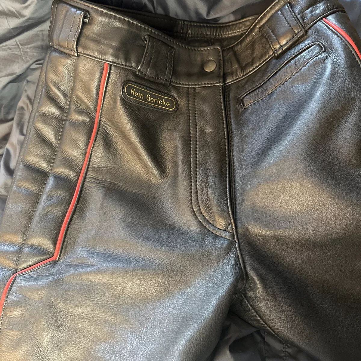 Vintage Hein Gericke Leather Motorcycle Pants