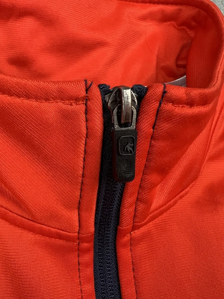 Chaqueta deportiva AND1 cremallera completa para hombre extra grande XL azul marino naranja atletismo Foto 4 de 4