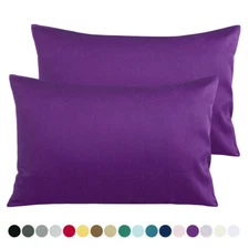 100% Pure Cotton Pillowcases Pillow Case Set of 2 Hypoallergenic Pillowcase
