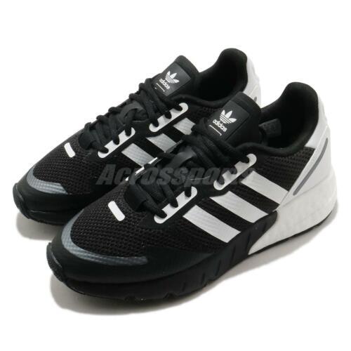 ♩ New Adidas ZX 1K Boost Black White | eBay