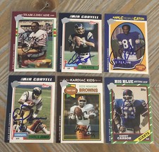 LOT (18) DIFFERENT SIGNED AUTOGRAPHED 2005 TOPPS FAN FAVORITES FOOTBALL  CARDS