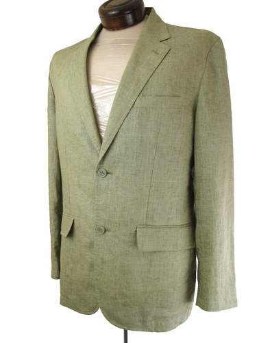 Alfani Sport Coat Jacket Unstructured 100% Linen Blazer in Men's M