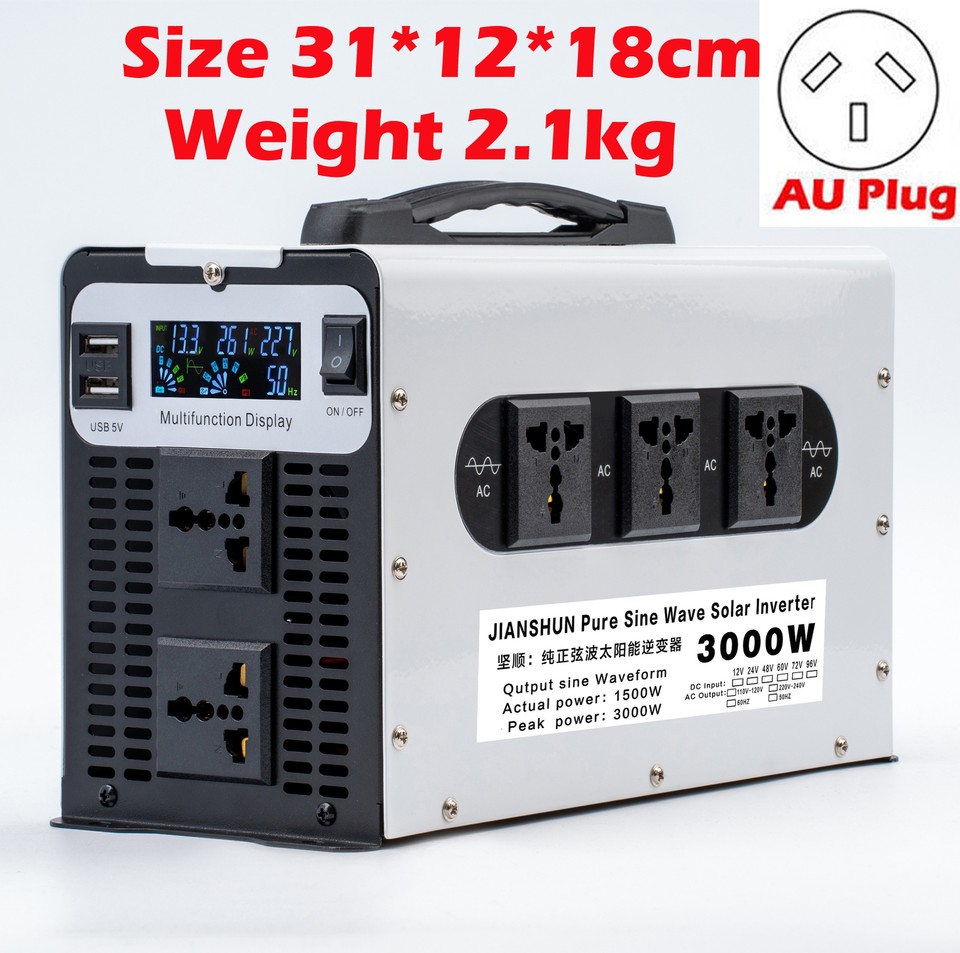 8000W 12000W Pure Sine Wave Inverter Solar Off Grid 12V 24V 48V to 240V ...