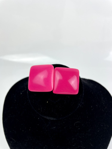 birght bubblegum barbie Pink square plastic vinta… - image 1