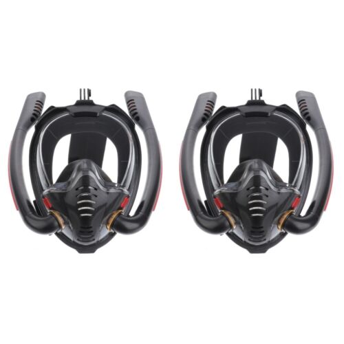 2 Sets Plastic Diving Goggles Snorkeling Mask Gear for Adults