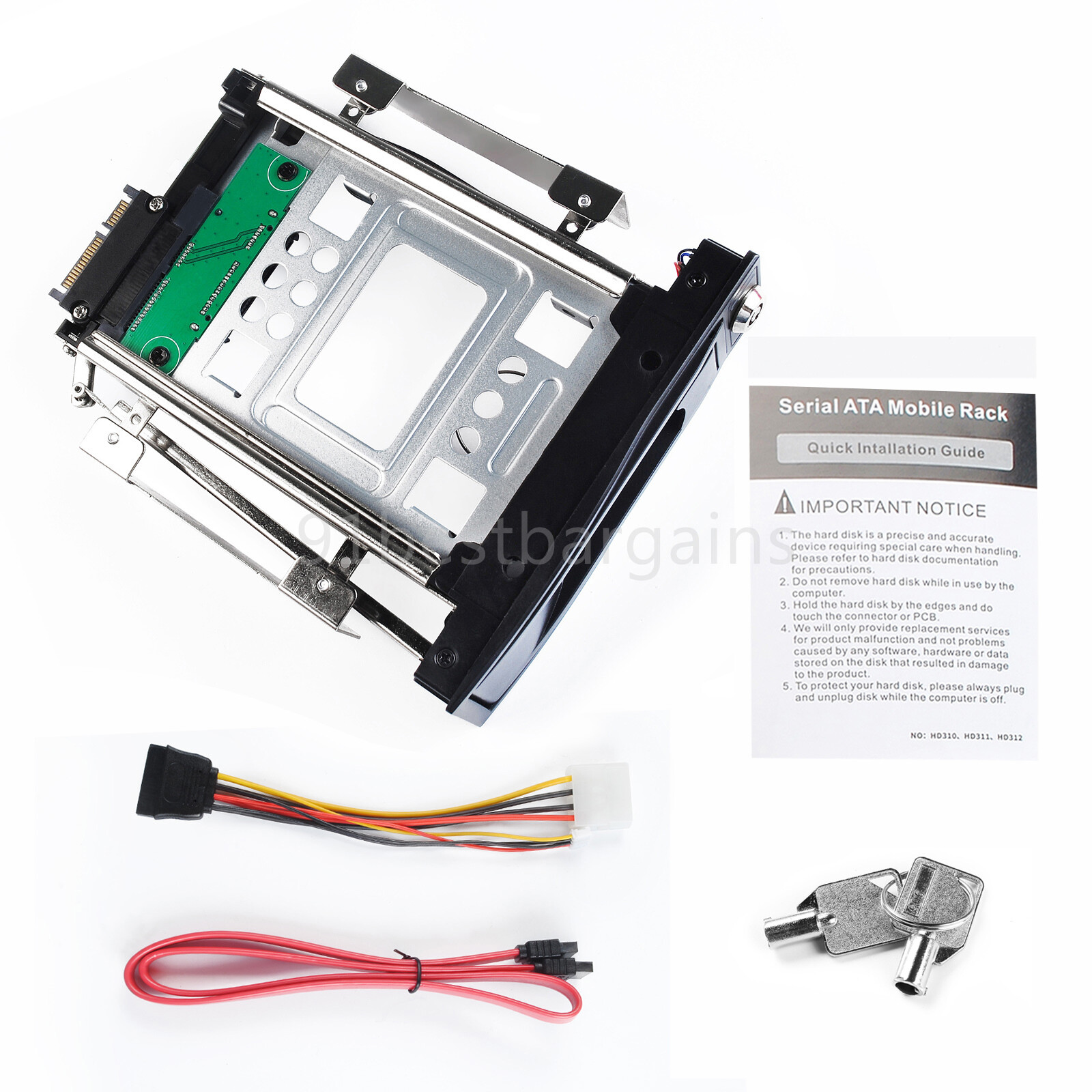 SSD HDD Internal SATA Tray-Less Swap Mobile Rack Hard Drive Enclosure 3.5