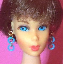 Dreamz NEON BLUE DOUBLE HOOPS Mod Hoop Earrings Jewelry for 11.5" doll