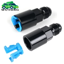 6AN AN6 Fuel Adapter Fitting to 3/8 5/16 GM Quick Connect w/ Clip EFI Female LS