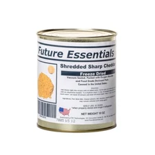 Freeze Dried Shredded Sharp Cheddar Cheese 25 Year Shelf Life 10 Oz Can