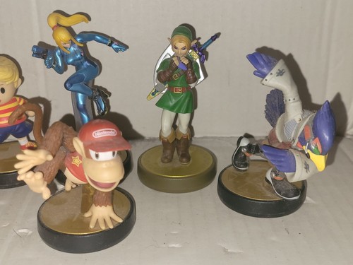 Nintendo Amiibo Super Smash Bros Konvolut Diddy Kong Samus Fox Lucas Pikmin - Bild 4 von 12