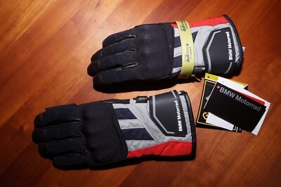 Original BMW Motorrad Handschuhe GS Dry Damen grau/rot/schwarz Gr. 6,5, NP: 120 