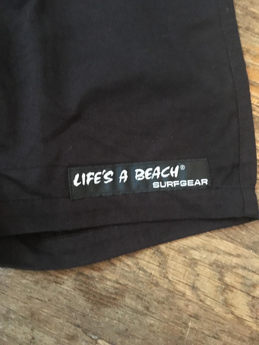 Vtg Retro 80s 90s Lifes A Beach Shorts Bad Boy Club Skate