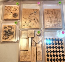 Stampinn Up Wood Block 20 Total