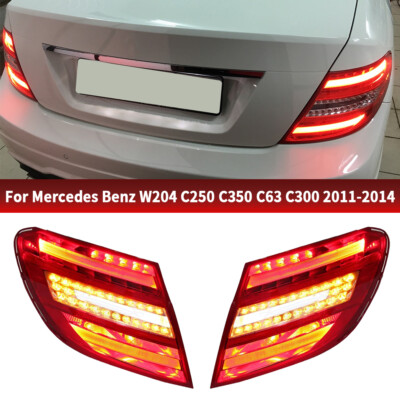 2× LED Rückleuchten Für Mercedes Benz W204 2011-2014 Rücklicht Bremsleuchte L+R