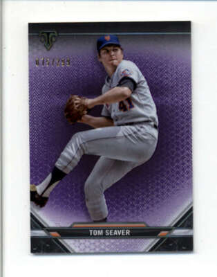 TOM SEAVER 2021 TOPPS TRIPLE THREADS #61 AMETHYST PARALLEL #075/299 BD1881