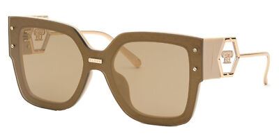 Philipp Plein Rose Venus Women's Beige Square Sunglasses - SPP041M996CTG - Italy
