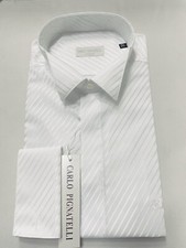 CAMICIA UOMO CARLO PIGNATELLI  CERIMONIA ELEGANTE SPOSO collo diplomatico