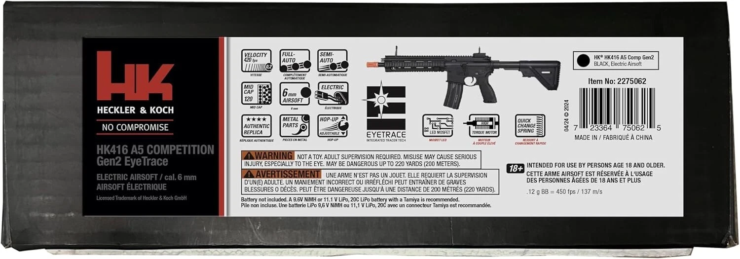 Umarex HK HK416 A5 Competition Gen 2 EyeTrace 6mm AEG Airsoft