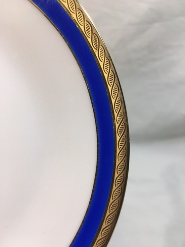 (4) Ginori 'Palermo Blue' & Gold Encrusted 6.375 Inch BREAD PLATES - Multiples! - Picture 2 of 6