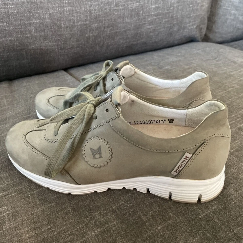 Zapatos Mephisto Runoff Air Jet para mujer talla 7 EE. UU. cuero gamuza con cordones cómodos Foto 4 de 4