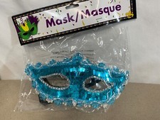 Womens Mardi Gras Halloween Masquerade Embroidered Sequin Costume Mask New