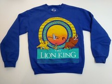 Disney Lion King Sweatshirt Womens / Juniors/women's Size S Blue Fleece Simba