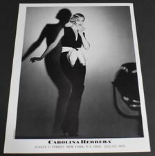 1990 Print Ad Sexy Heels Long Legs Fashion Lady Blonde Carolina Herrera Dress AT