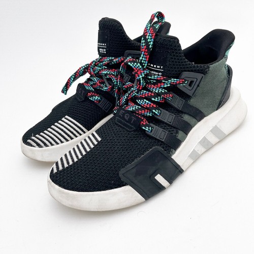 adidas EQT Basketball Adv Mens US 6 Core Black Sub Green Rare Sneakers Shoes - Picture 2 of 16