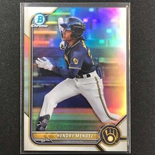 2022 Bowman Chrome Hendry Mendez Bowman Prospect Base Refractor /499