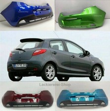 STOßSTANGE HINTEN LACKIERT IN WUNSCHFARBE NEU für Mazda 2 2007-2014 mit/ohne PDC