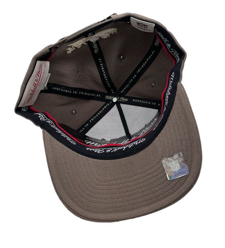 Mitchell & Ness Las Vegas Raiders Izzy Tan Redline Adjustable Snapback Hat Cap - Picture 5 of 6