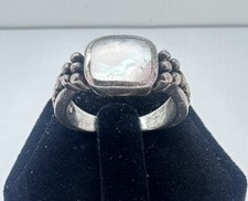 Sterling Silver Vintage Mother Of Pearl MOP Size 7