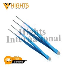 DeBakey Tissue Forceps Set of 2 Pcs 20  24cm With 2mm Tip Insulated Instruments