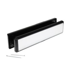 Yale UPVC Letter Plate Yale 10 & 12 Inch Door Letter Box White Gold Chrome Black