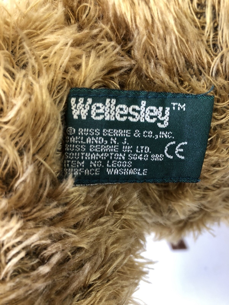 WELLESLEY RUSS BERRIE BEAR RARE LIMITED SIGNATURE ON FOOT | eBay
