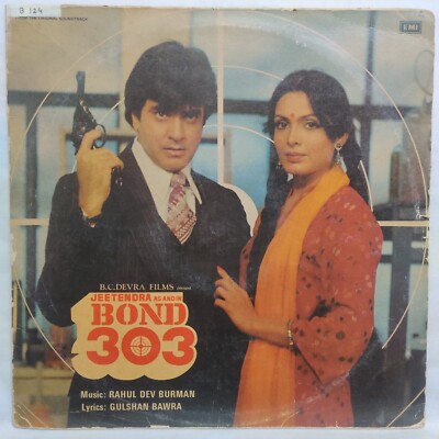 Bond 303 LP Vinyl Record R D Burman Rare 1984 Bollywood Hindi Ost Indian EX