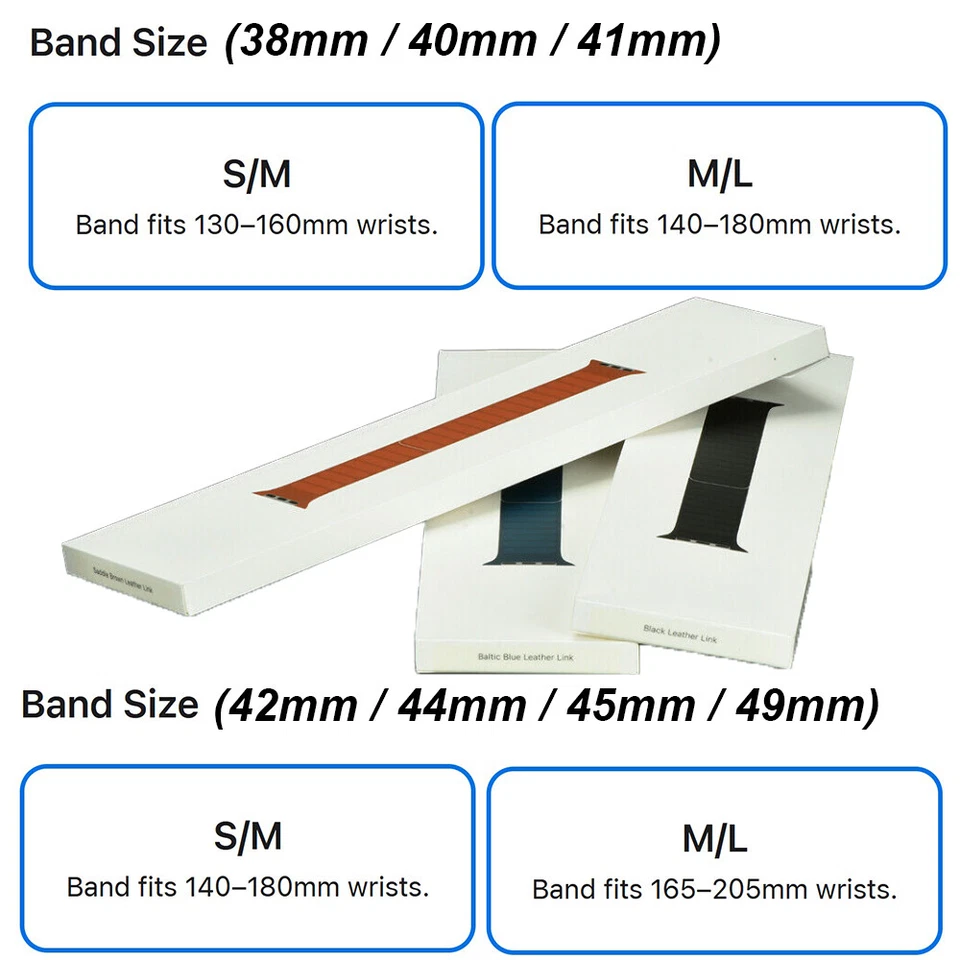 Correa de eslabones de cuero Apple iWatch 38 mm 40 mm 41 mm 6 7 8 9 SE Ultra 2 42 mm 44 mm 45 mm Foto 4 de 4