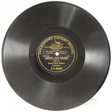 LONDON ROYAL MILITARY BAND 1905 Black G&T G.C.-60437 Progress Club 5, 78 RPM