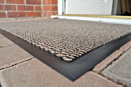 Rubber Barrier Door Mat PVC Edge Entrance Hard-Wearing Heavy-Duty Dust Large Rug - Picture 11 of 13