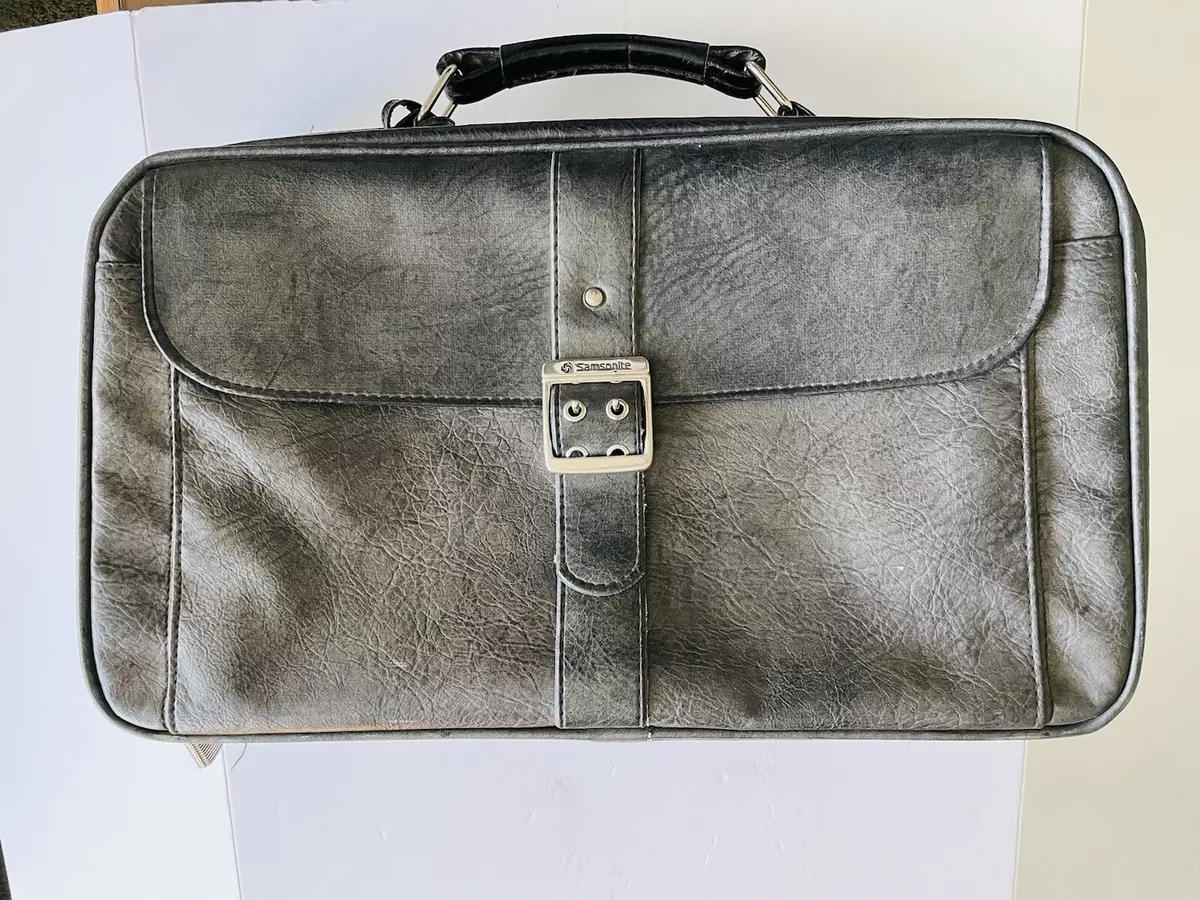 Samsonite leather luggage hotsell