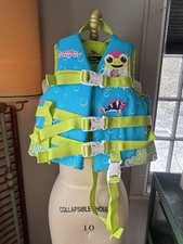 Children's Life Jacket Vest Blue Green Stearns US Coast Guard Approved, 30-50lbs
