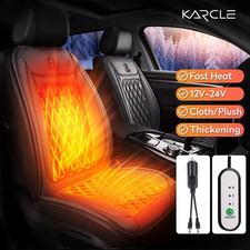 Universal Heated Car Seat Cushion 12V/24V Fast Heating Car Seat Covers Warm Wint