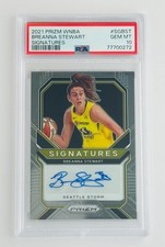 Breanna Stewart PSA 10 Auto – 2021 Prizm WNBA Signatures 🏀 Seattle Storm GEM MT